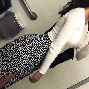 Abercrombie & Fitch Floral Midi Skirt